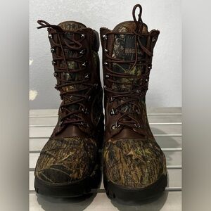Magellan Outdoor Dark Brown Camo Waterproof Hunting Boots Size 9.5